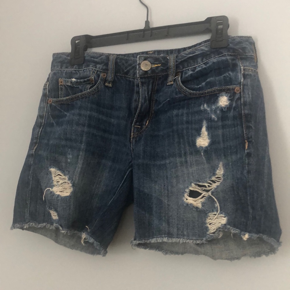 Distressed Jean Shorts